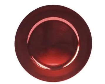 Onderbord Rond Rood 33 cm, Nieuw