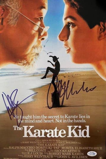 The Karate Kid - Signed by Ralph Macchio (Daniel) and