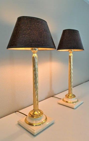 Italiaans Design Kolomlampen - 56 cm hoog - Lampe de table, Nieuw