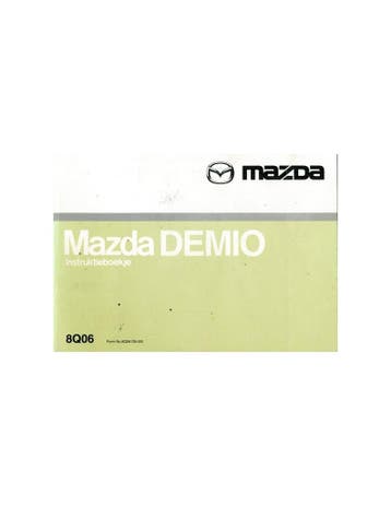 2000 MAZDA DEMIO INSTRUCTIEBOEKJE NEDERLANDS, Ophalen of Verzenden