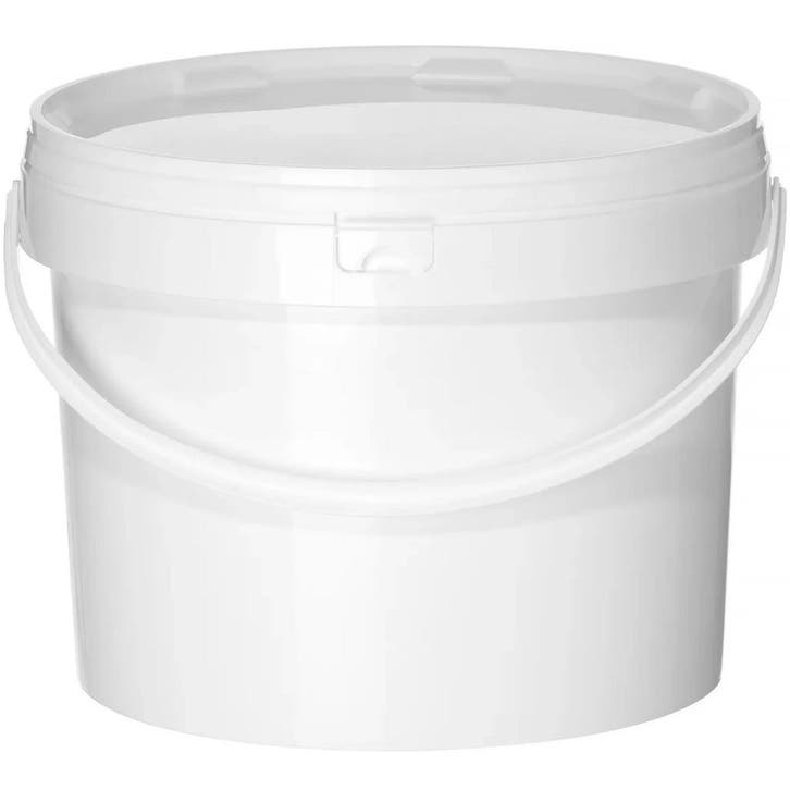 Emmer | Kunststof | Wit | 11.5L | Met Deksel |, Articles professionnels, Horeca | Équipement de cuisine, Envoi