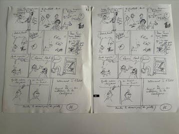 Hergé - L’Alph Art - Épreuve dimprimerie - Page 36, Nieuw
