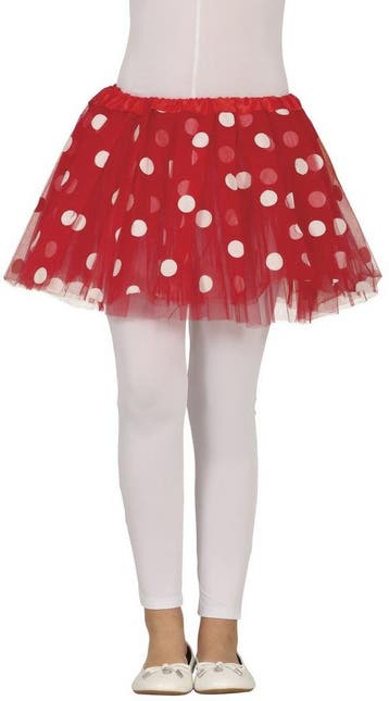 Rode Tutu Meisje Stippen 30cm, Verzenden, Nieuw