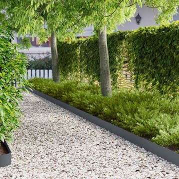 vidaXL Gazonrand 30 st 102 x 10 x 4 cm Staal, Verzenden, Nieuw