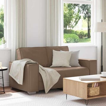 vidaXL Loveseat Cappuccino 160 cm Kunstleer, Verzenden, Nieuw