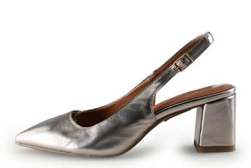 No Stress Slingbacks in maat 37 Zilver, Kleding | Dames, Overige kleuren, Verzenden, Zo goed als nieuw, No Stress
