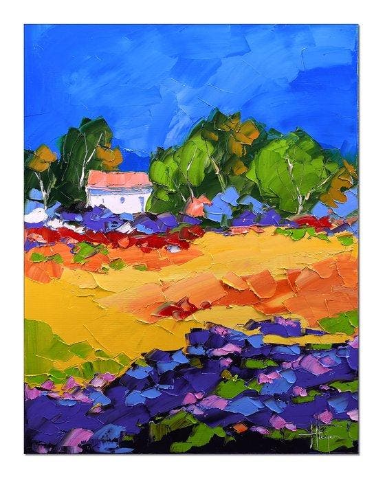 Caroline Mandrafina - Pfleger  Campagne parfumée, Antiek en Kunst, Kunst | Designobjecten