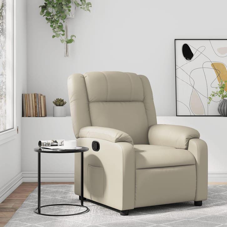 Kunstleer Fauteuil Creme | Retour Deal | Hoekje Relaxen!, Maison & Meubles, Fauteuils, Envoi