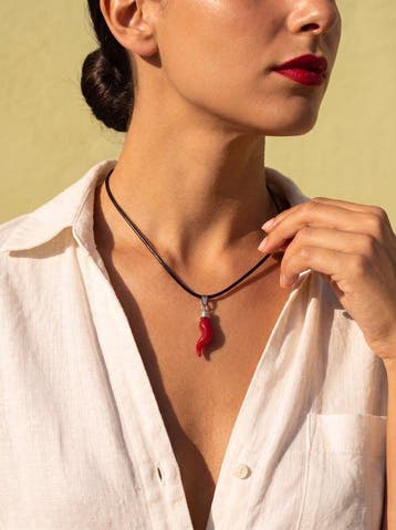 Verre de Murano - Collier avec pendentif - Porte-bonheur, Antiquités & Art