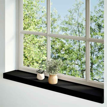 vidaXL Vensterbanken 2 st 80x15x2 cm massief eikenhout, Verzenden