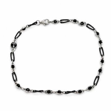 Arcadia - Armband - 18 karaat Witgoud Onyx - Gemaakt in
