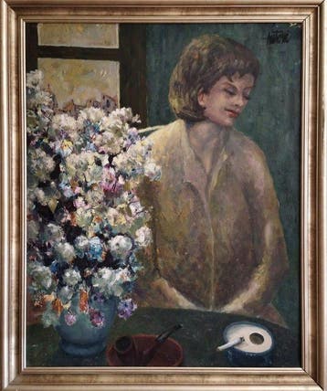 Antoni Trulls Pons (1925–2008) - Joven junto a jarrón de