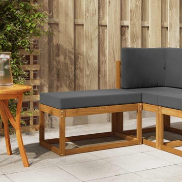 vidaXL Buitenstoel Bank Massief Acacia Hout Naturel, Tuin en Terras, Verzenden, Nieuw
