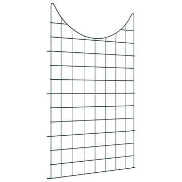 vidaXL Vijverhekset 8 st 50 x 80 cm Staal Groen, Verzenden, Nieuw