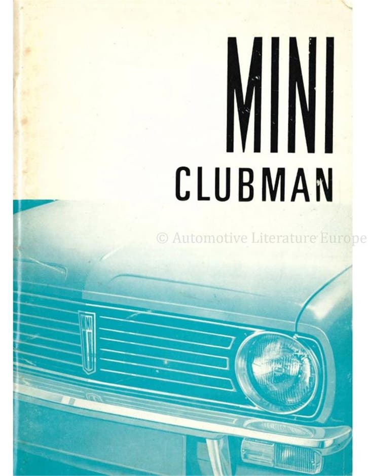 1975 AUSTIN-MORRIS MINI CLUBMAN INSTRUCTIEBOEKJE NEDERLANDS, Autos : Divers, Modes d'emploi & Notices d'utilisation