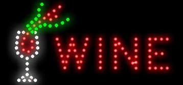 Wijn wine LED bord lamp verlichting lichtbak reclamebord #B6, Verzenden, Nieuw