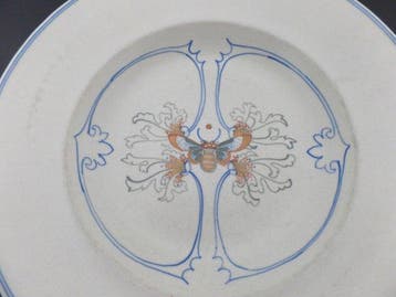 Arnhemse Fayencefabriek - Klaas Vet - Assiette - lineair -