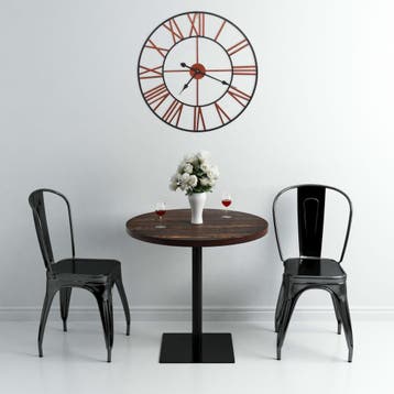 vidaXL Wandklok 58 cm metaal rood, Verzenden
