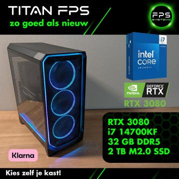 Game PC i7 14700KF – RTX 3080 – 32GB – 2 TB m2.0 SSD, 32 GB, Verzenden, Refurbished, SSD