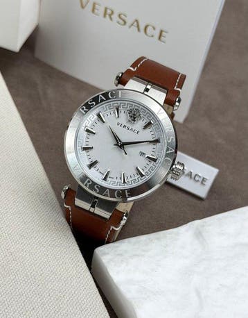 Versace - Aion Date Silver - VE2G001 21 - Homme - 2020-2025, Nieuw