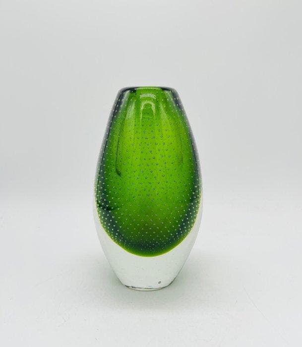 Kastrup-Holmegaard - Vase - Verre - Vase à bulles contrôlées, Antiek en Kunst, Antiek | Glaswerk en Kristal