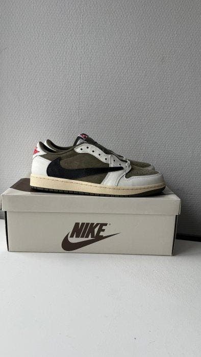 Nike - Jordan 1 Low Travis Scott OG SP Medium Olive -, Kleding | Heren, Schoenen