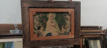 Europese school (XIX) - Pequeño pueblo de montaña - Pintura
