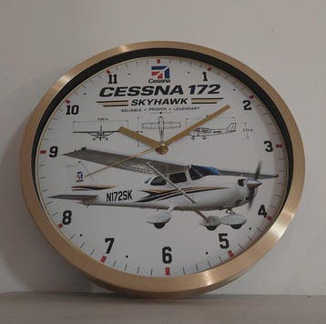 Wandklok - Metaal, Glas, Plastic - 2020+ - Horloge CESSNA