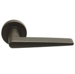 Deurklink BASICS LBXXIH op ronde rozet brons, Nieuw, Overige materialen, Klink of Kruk