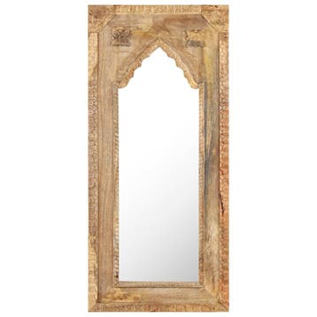 vidaXL Spiegel 50x3x110 cm massief mangohout, Verzenden