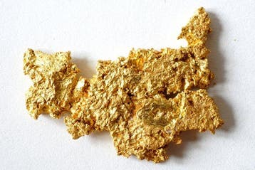 Goud , gouden nugget uit Frans-Guyana of Suriname 6,199, Verzamelen