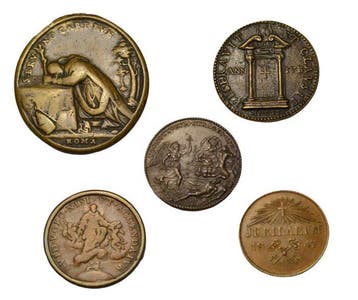 Italië. Historical Medal Papal States - Rome - lot of four