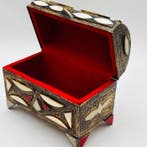 Sieradendoos - Brons, Hout, Legering, Messing, Been, Fluweel