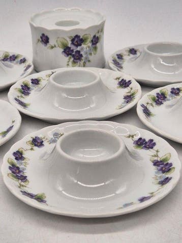 Eschenbach Bavaria – Eierbecher und Kerzenhalter Set –, Antiek en Kunst