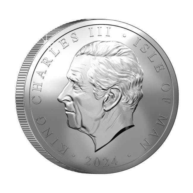 Isle of Man. 2024 1/2 oz Isle of Man The Angel Silver Coin, Postzegels en Munten, Edelmetalen en Baren