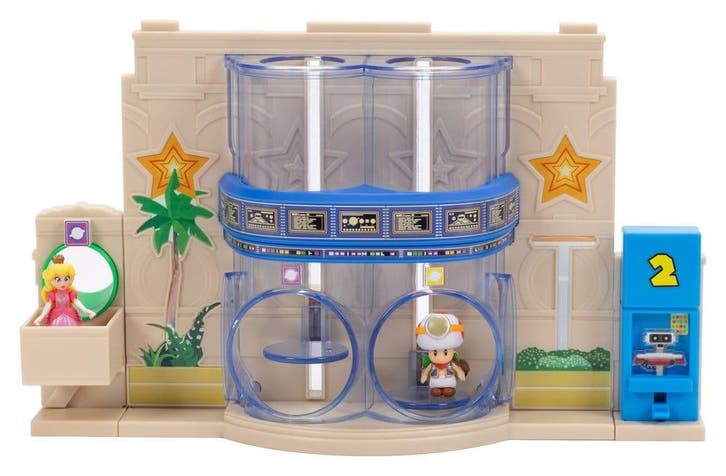 The Super Mario Galaxy Movie Diorama with 2 Mini Figures Gat, Verzamelen, Film en Tv, Nieuw, Ophalen of Verzenden