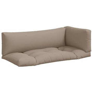 Lot 3 coussins palette taupe - Retour client -59%, Verzenden