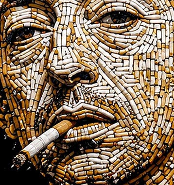 David Law - Crypto Serge Gainsbourg - Smoke - Format 40x40