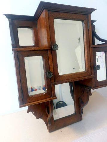 Kast - Ebbenhout - Art Deco wandkast
