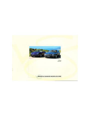 1998 JAGUAR XJ V8 & DAIMLER MODELLEN BROCHURE NEDERLANDS