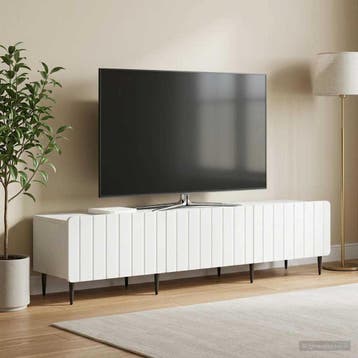 vidaXL TV Kast met lade Wit 147 x 34,5 x 32 cm Bewerkt hout, Verzenden