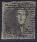 België 1849 - Zeer goed gerande zegel met de variëteit, Postzegels en Munten, Gestempeld