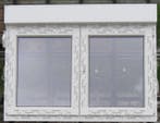 pvc raam , chassis ,  venster 145 x 110 / 91 met rolluik wit, Ophalen of Verzenden, Raamkozijn