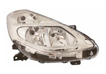 Renault Clio 2009-2012 Koplamp Rechts Chrome (Koplampen), Verzenden