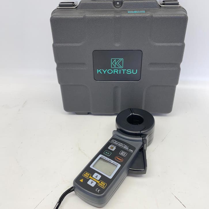 Kyoritsu 4200 TRMS Aardingsstroomtang Compleet | Nieuwstaat, Doe-het-zelf en Bouw, Meetapparatuur, Nieuw, Ophalen of Verzenden