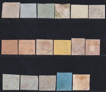 Italiaanse oude staten - Pauselijke Staat 1852/67 - I^ Em., Gestempeld