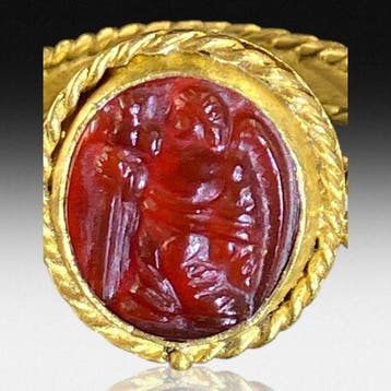 Oud-Romeins, Keizerrijk Romeins ring in goud, 3e eeuw