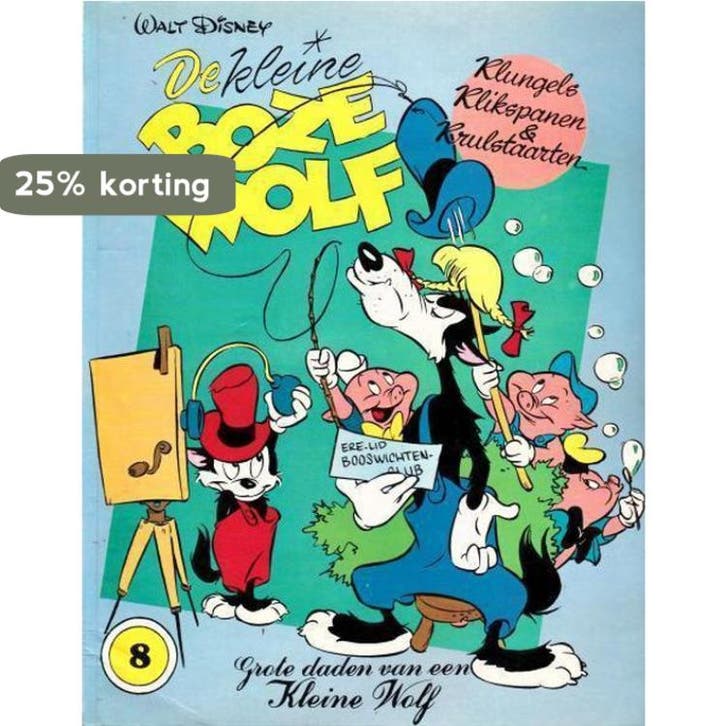 Kleine boze wolf klungels 9789032012403 Walt Disney, Boeken, Overige Boeken, Gelezen, Verzenden