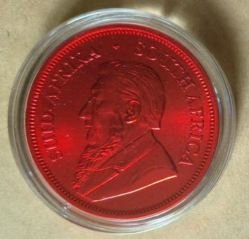 Afrique du Sud. 2022 / Krugerrand, Space Red Edition, 1 Oz