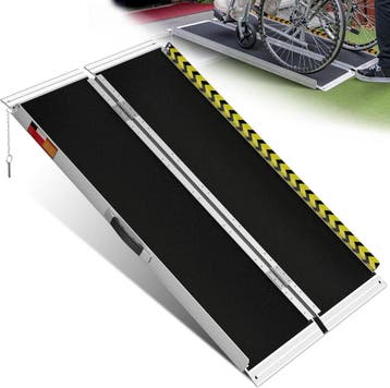Drempelhulp - Oprijplaat rolstoel - Aluminium - Tot 363 kg -, Verzenden